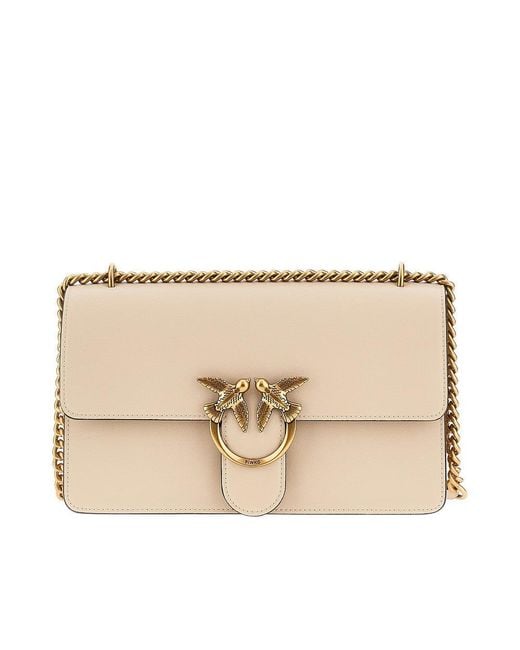 Pinko Natural Leather 'Love One Classic' Bag