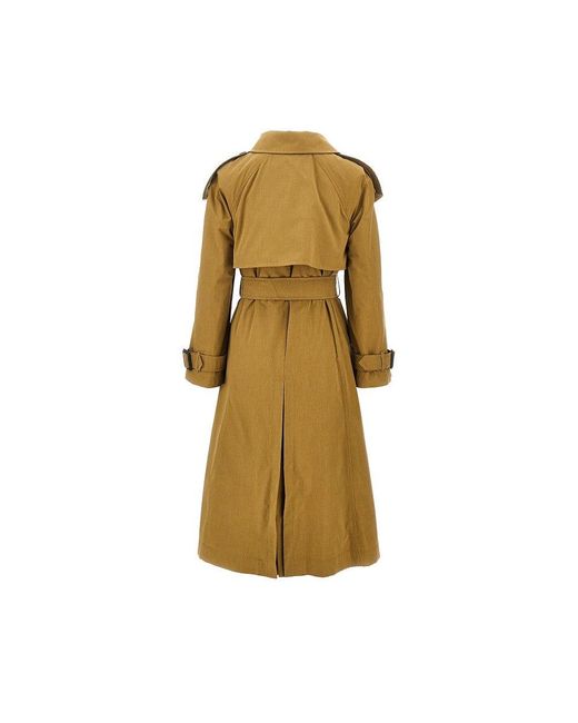 Burberry Metallic 'Fitzrovia' Trench Coat With Removable Liner