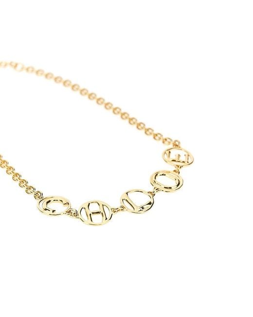Chloé Metallic Chloé Script Choker