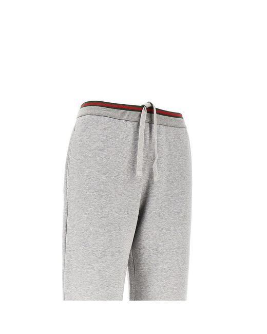 Gucci Gray Mélange Jersey Leisure Pants