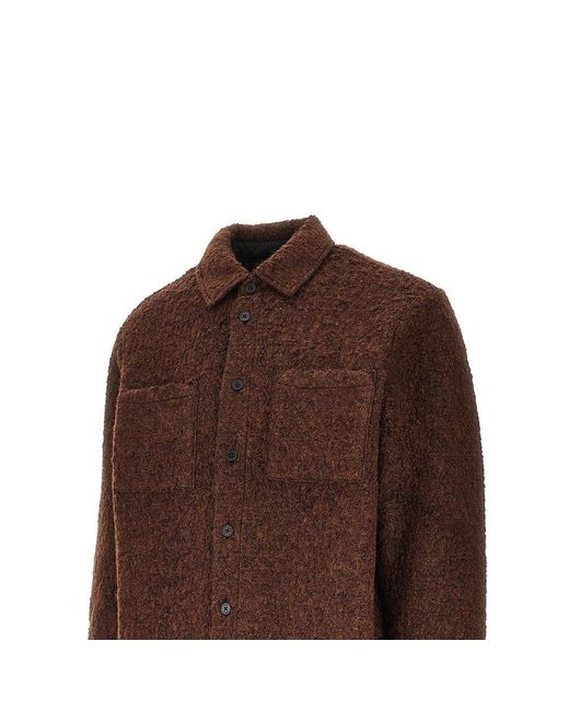 Wax London Brown 'Mount' Reversible Overshirt for men