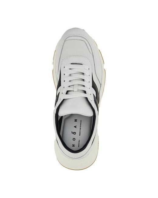 Hogan White Hyperlight Leather Sneakers 8 for men