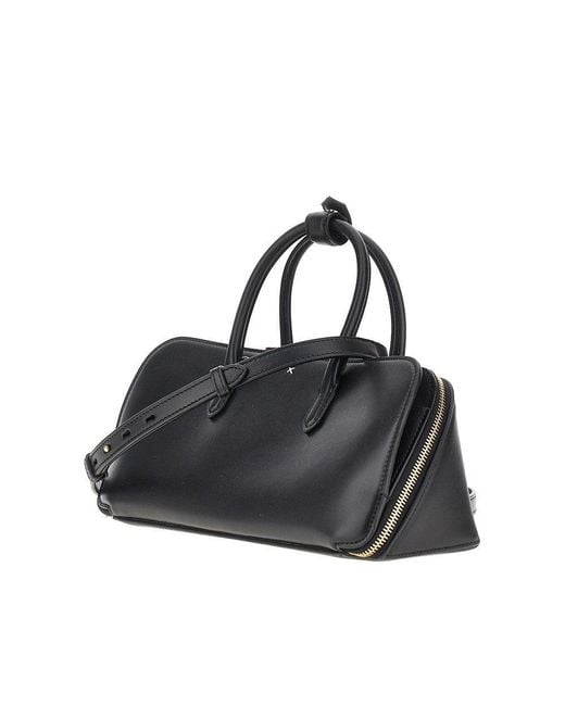 Alaïa Black Box Leather Small 'Delta' Bag