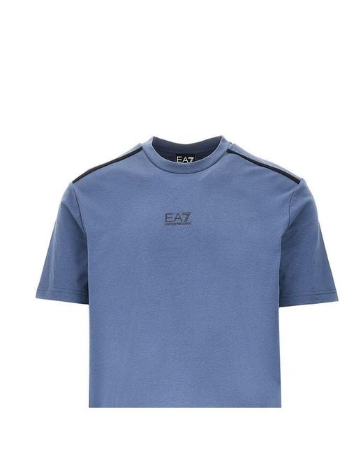 EA7 Blue Natural Ventus 7 T-Shirt for men