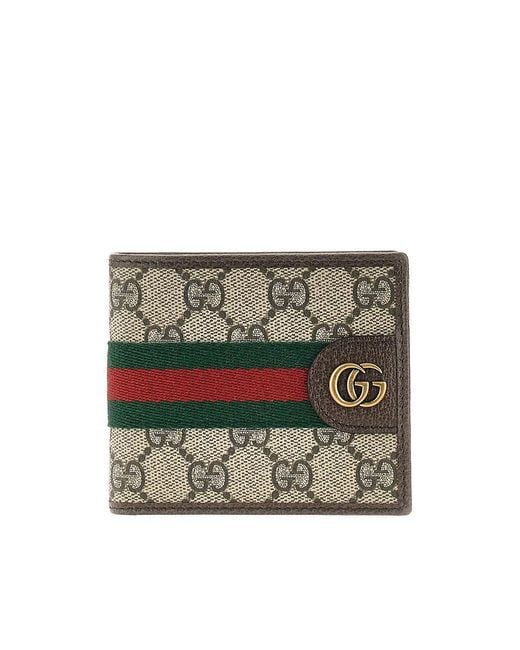 Gucci Gray 'Ophidia' Bi-Fold Wallet for men