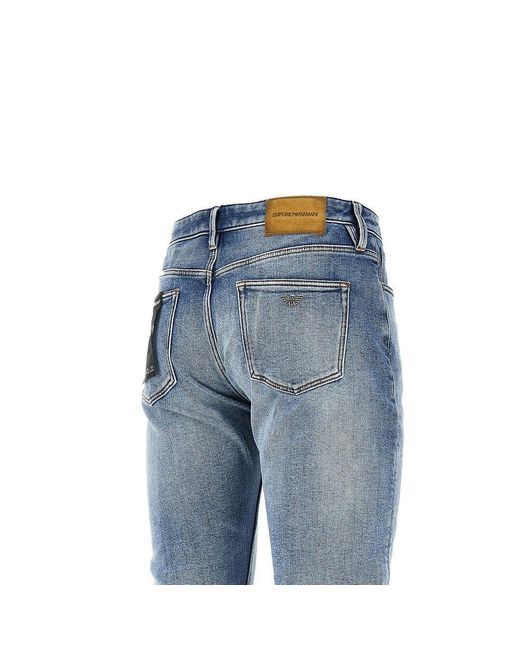 Emporio Armani Blue Slim Fit J75 Jeans for men