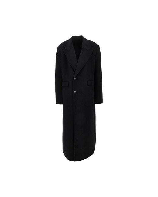 Séfr Black Wool And Cashmere 'Tetsu' Coat for men