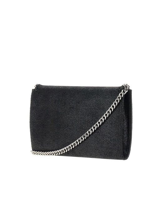 Stella McCartney Black Mini Falabella Crossbody Bag