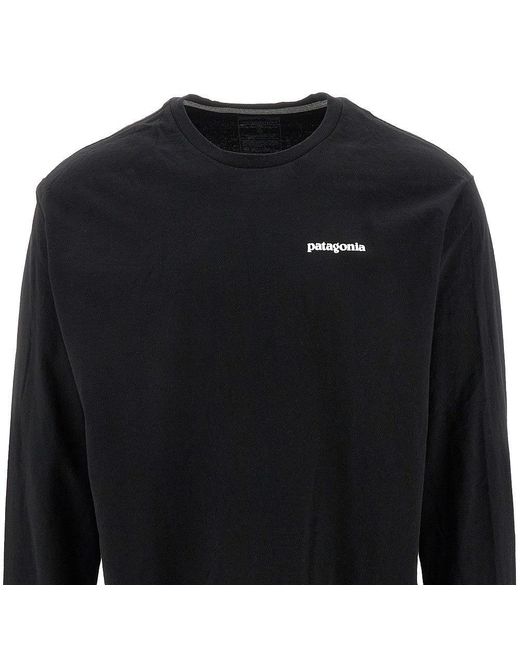 Patagonia black long sleeve t shirt cheap
