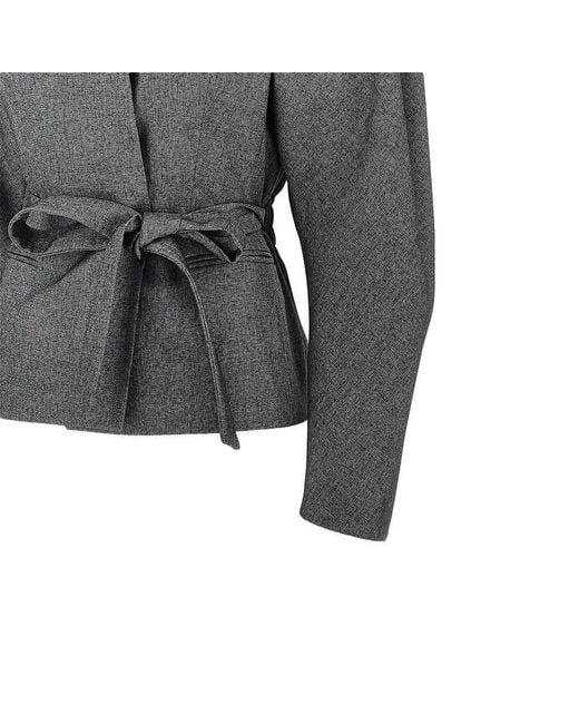 ANDAMANE Gray 'Margaux' Viscose-Blend Jacket