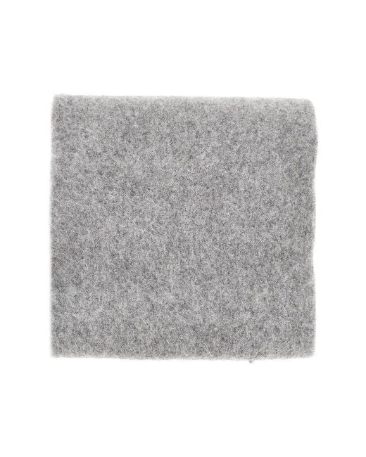 AMI Gray De Coeur' Alpaca-Blend Scarf