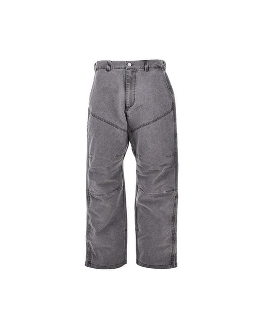 Obey Gray 'Lukens' Denim Pants for men