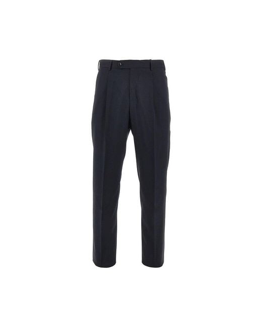 PT Torino Blue Super 130's Wool 'Union Fit' Pants for men