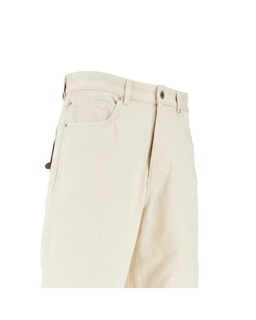 Bottega Veneta Natural Stone Washed Jeans With Cuffs for men