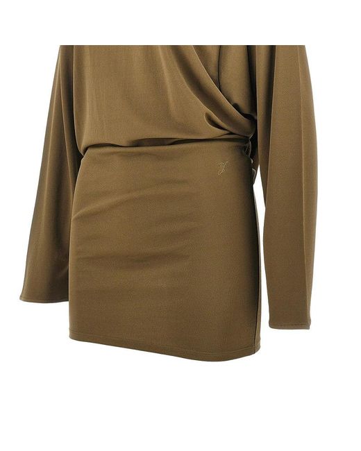 Jacquemus Green 'Mistral' Jersey Mini Dress
