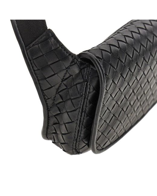 Bottega Veneta Black Intrecciato Nappa Leather 'Veneto' Bag for men