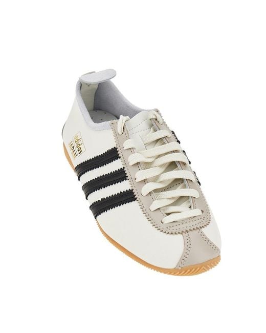 Adidas Originals White 'Japan' Leather Sneakers 3