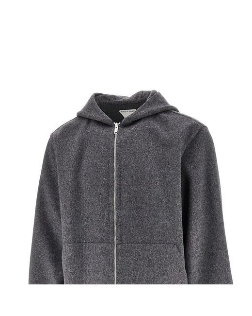 Bottega Veneta Gray Wool Double Blouson Jacket for men
