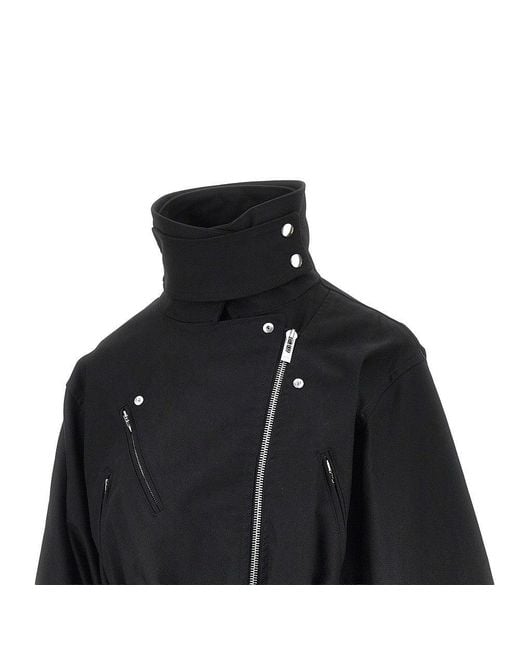 Alaïa Black Cotton Biker Jacket