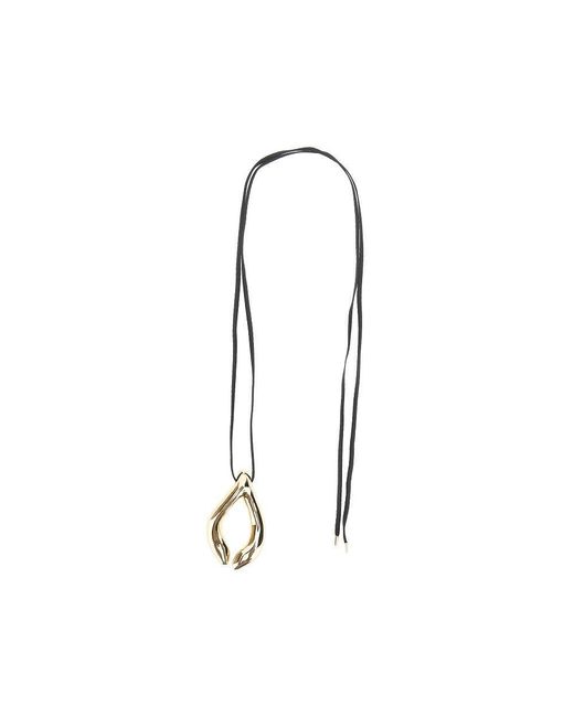 Tory Burch White 'Wishbone' Pendant