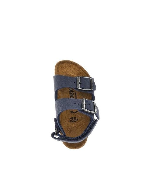 Birkenstock Blue 'Milano' Birko-Flor Nubuck Sandals Kids for men