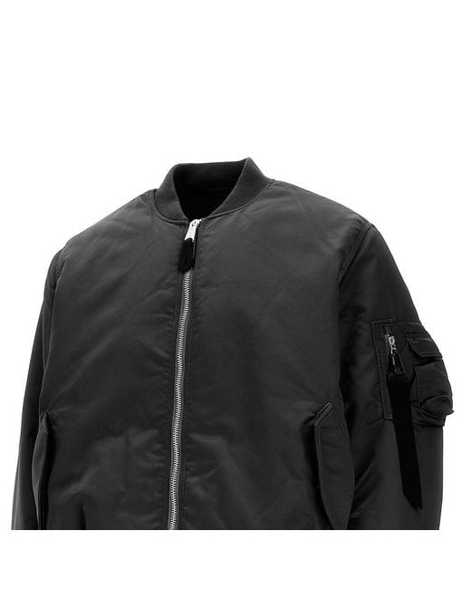 Alpha Industries Black Reversible Ma-1 Base Flight Jacket for men