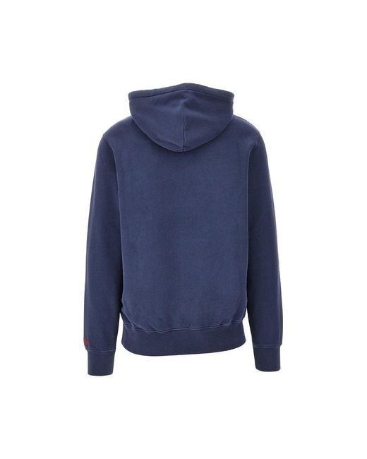 Mc2 Saint Barth Blue 'Vacanze Di Natale' Hoodie for men