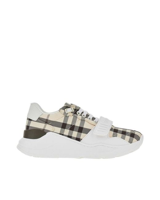 Burberry Natural Check Fabric Sneakers