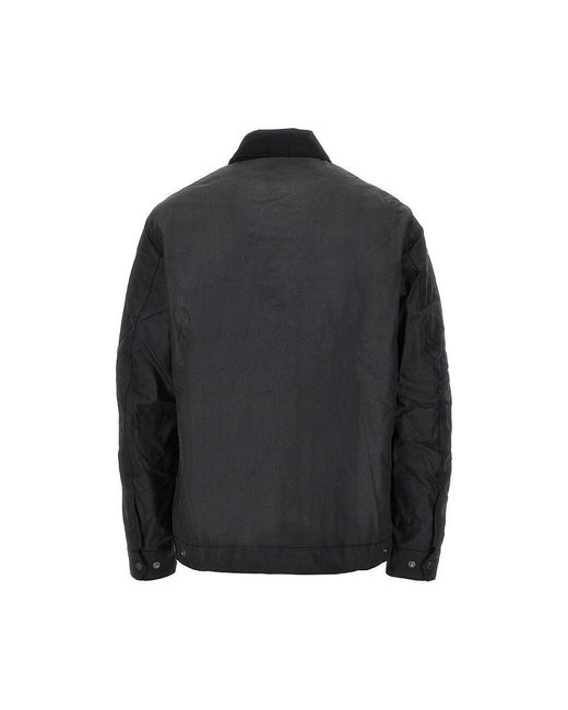 Barbour Black 'Steve Mcqueen Workers' Waxed Jacket for men