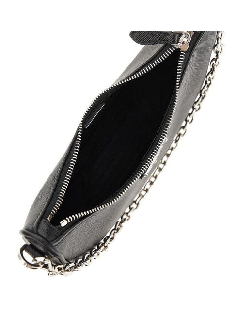 Prada Black Saffiano Leather Re-Edition 2005 Bag