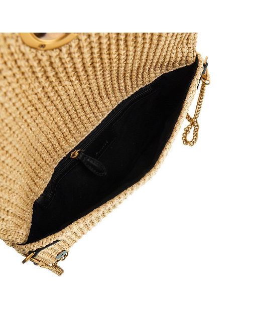 Pinko Natural Click Soft Horizontal Crossbody Pouch