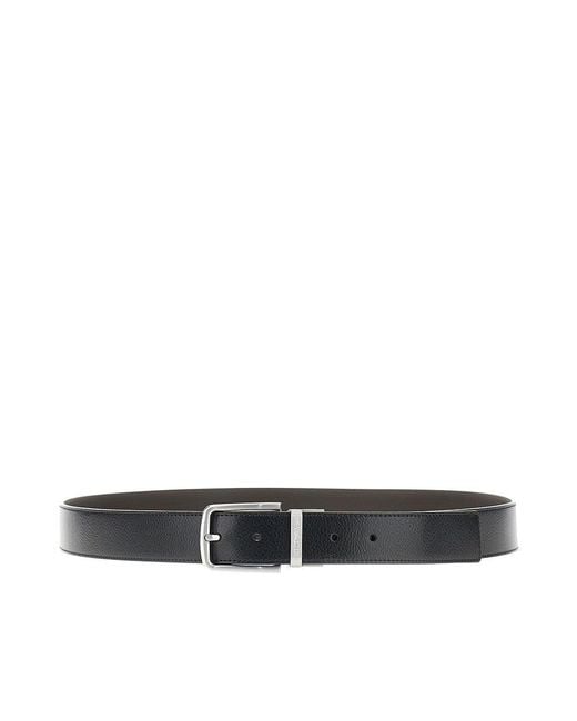 Emporio Armani Black Cintura Reversibile for men