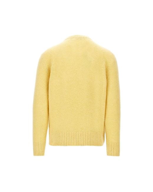 Piacenza 1733 Yellow Virgin Wool Sweater for men