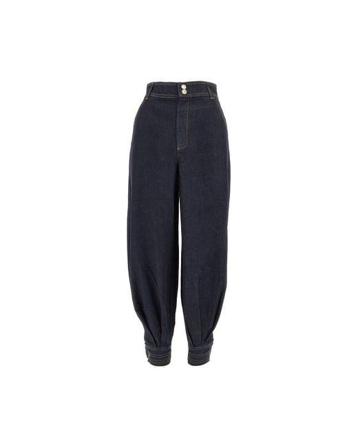 Zimmermann Blue 'Hypnotic Denim Harem'