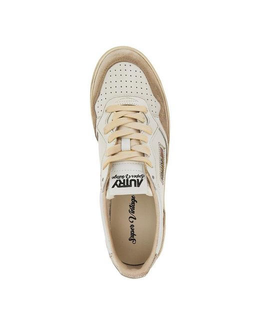 Autry Natural Super Vintage Medalist Low Sneakers for men
