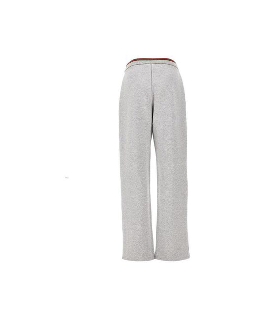 Gucci Gray Mélange Jersey Leisure Pants