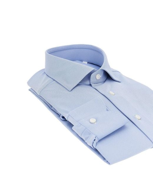 Xacus Blue Tailor Fit 'Active' Shirt for men