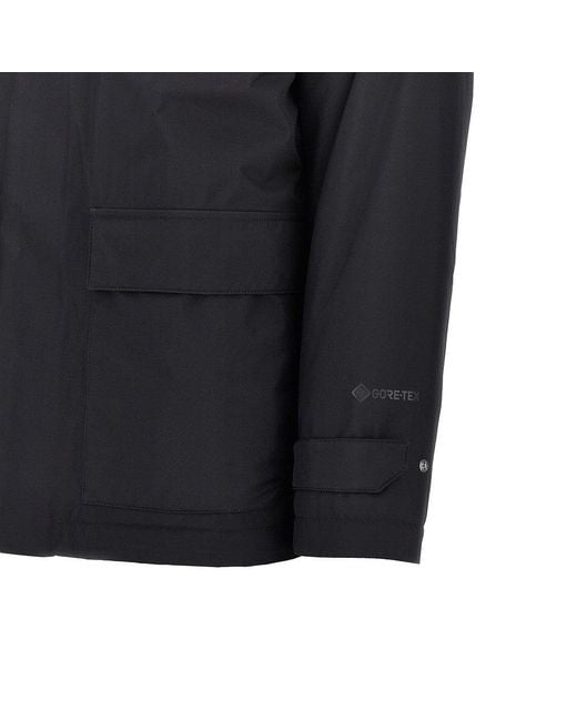 Herno Black Padded Gore-Tex Nylon Jacket for men