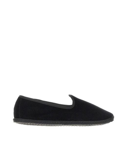 Vibi Venezia Black Velvet Slippers for men