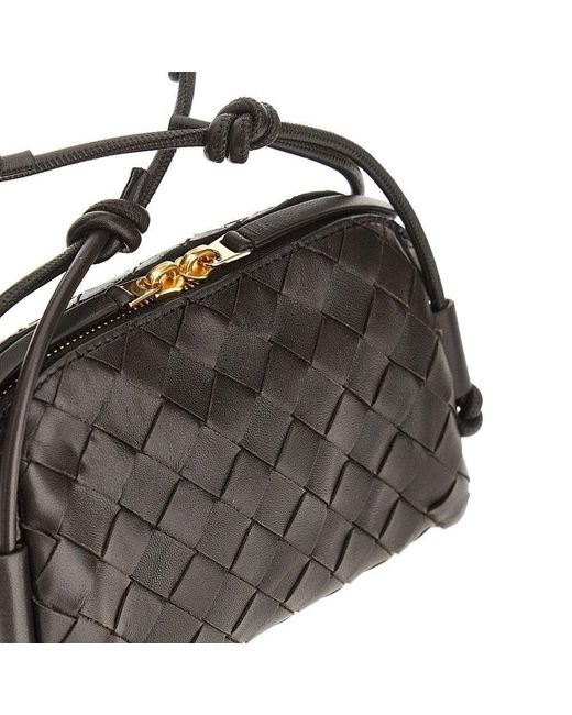 Bottega Veneta Black Intrecciato Leather 'Concert' Bag