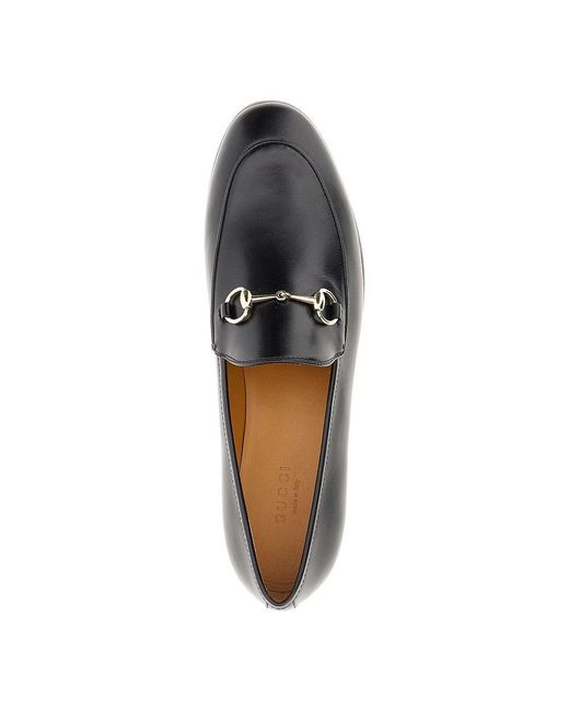 Gucci Black Leather 'Jordaan' Loafers