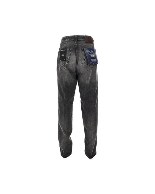 Emporio Armani Gray Regular Fit J22 Jeans for men