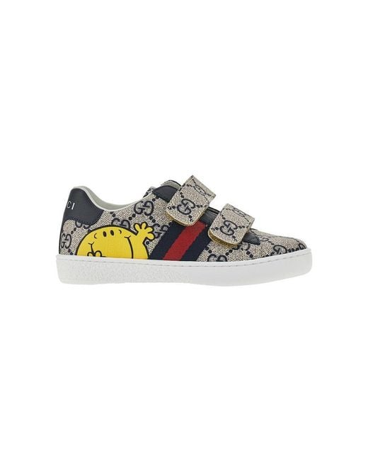 Gucci Multicolor Mr. Little Miss Print 'Ace' Sneakers Kids
