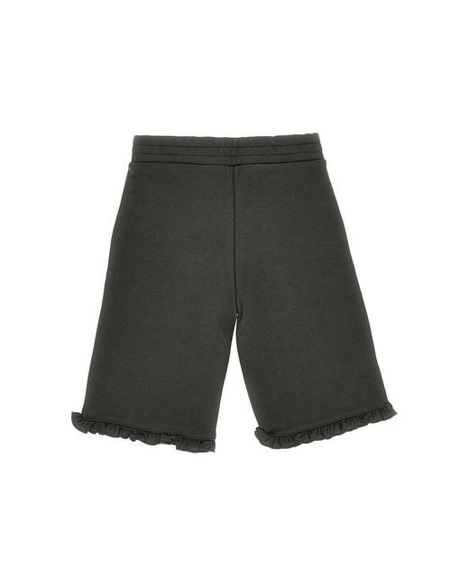 Marni Gray Cotton Pants With Logo Print Kids