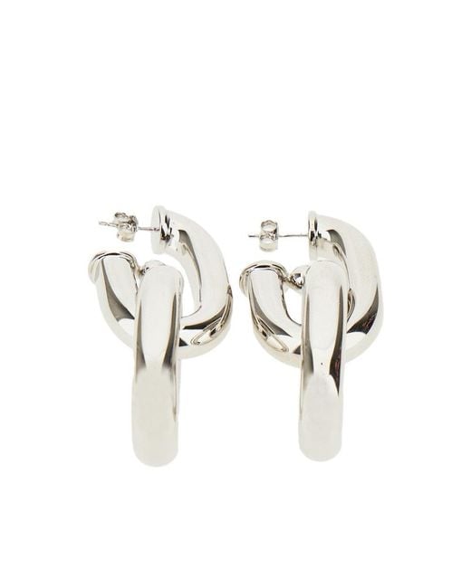 Rabanne Metallic Double Xl Link Earrings