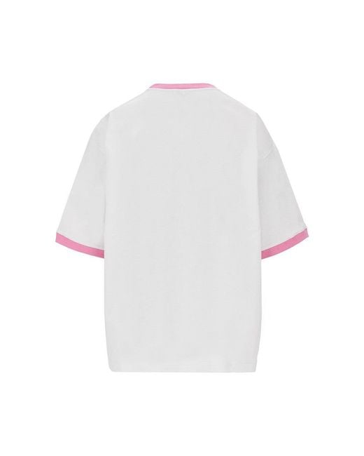 Versace White Cotton T-Shirt With 'Medusa Polaroid' Print