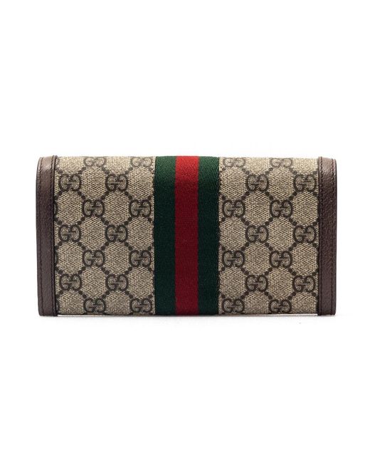 Gucci Gg Supreme 'Ophidia' Wallet in Metallic | Lyst UK