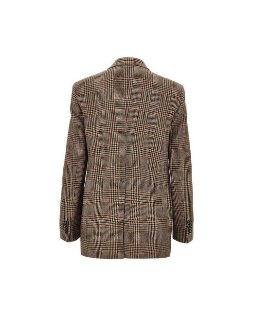 Tagliatore Brown 'Jasmine' Prince Of Wales Jacket