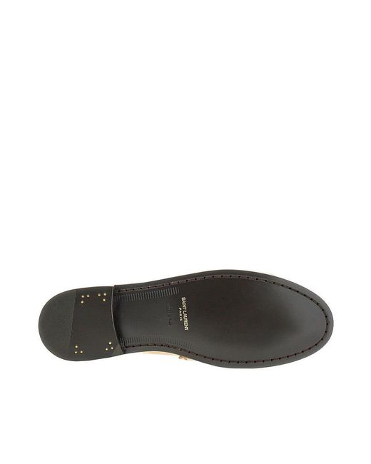 Saint Laurent Natural Eel Leather 'Le Loafer' Moccasins