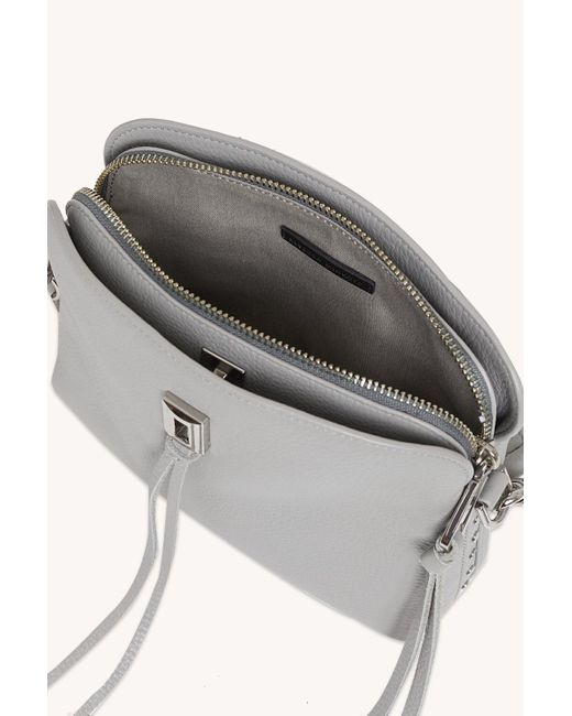 Rebecca Minkoff Leather Darren Small Crossbody in Gray Lyst